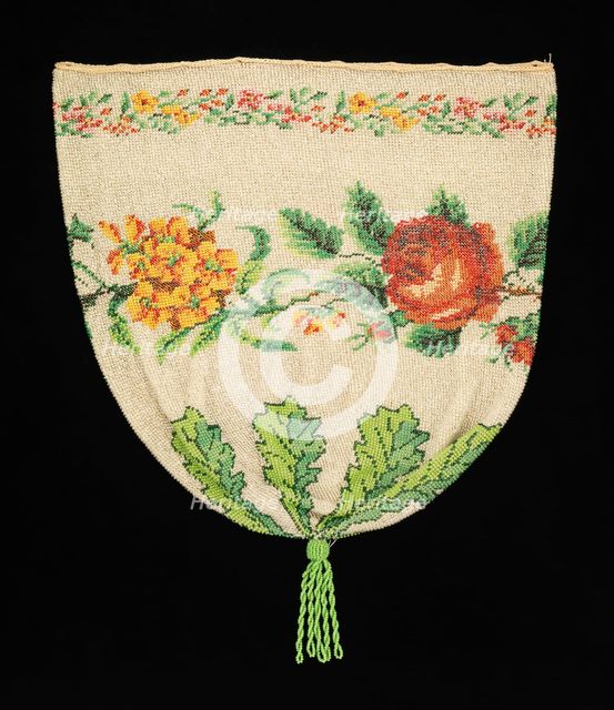Evening pouch, German, 1840-60. Creator: Unknown.