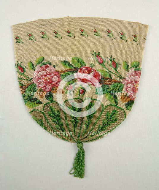 Evening pouch, German, 1840-60. Creator: Unknown.