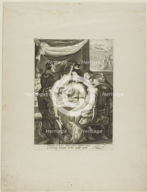 Evening, plate two from Four Times of Day, c.1595. Creator: Jan Saenredam.