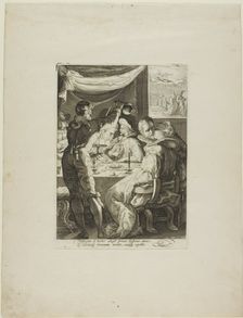 Evening, plate two from Four Times of Day, c.1595. Creator: Jan Saenredam