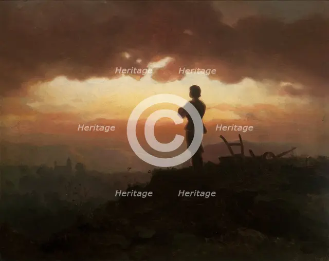 Evening Prayer of a Farmer, 1865. Creator: Artur Grottger.