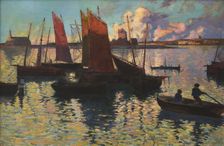Evening rays at Camaret, 1892. Creator: Cottet, Charles (1863-1925)