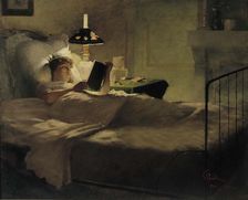 Evening Reading, 1884. Creator: Georg Pauli