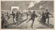Evening Scene at the Skating Park, Boston, 1859. Creator: Winslow Homer (American, 1836-1910)