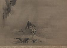 Evening Shower, 17th century. Creator: Kano Tan?y? (Japanese, 1602-1674)