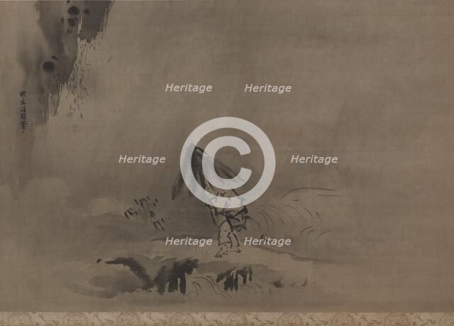 Evening Shower, 17th century. Creator: Kano Tan?y? (Japanese, 1602-1674).