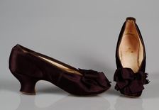 Evening shoes, French, ca. 1880. Creator: Unknown