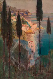 Evening Shadows, Amalfi, c1887-1906, (1906-7). Artist: Walter J Donne