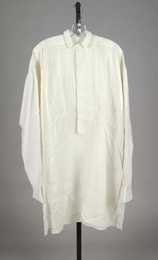 Evening shirt, American, ca. 1860. Creator: Unknown