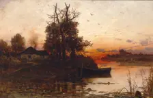 Evening Silence, 1894. Artist: Klever, Juli Julievich (Julius), von (1850-1924)