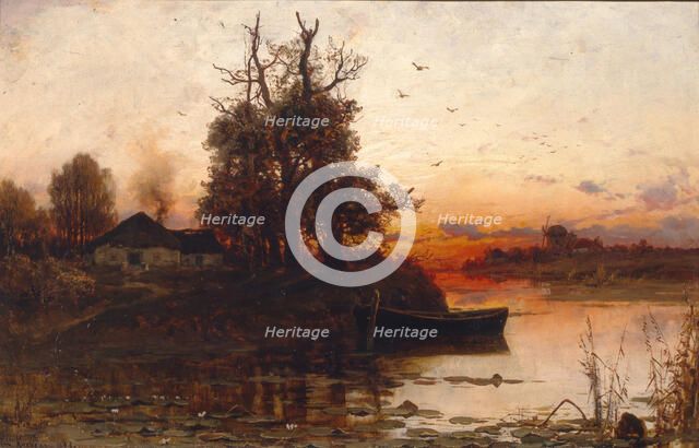 Evening Silence, 1894. Artist: Klever, Juli Julievich (Julius), von (1850-1924)