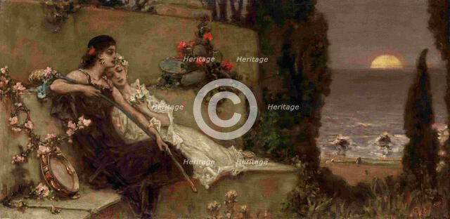 Evening Silence. Artist: Kotarbinsky, Vasilii (Wilhelm) Alexandrovich (1849-1921)