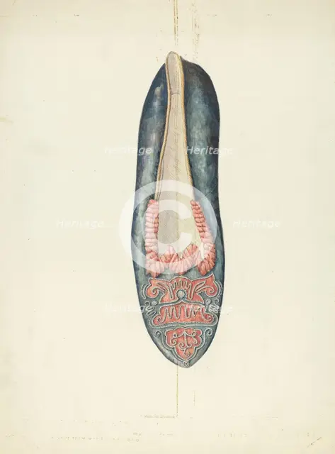 Evening Slipper, 1935/1942. Creator: William Kieckhofel.