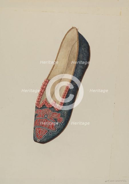 Evening Slipper, c. 1937. Creator: William Kieckhofel.