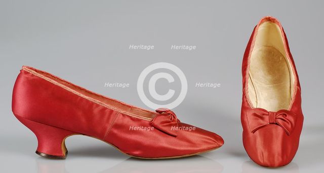 Evening slippers, American, 1885-95. Creator: J. & J. Slater.