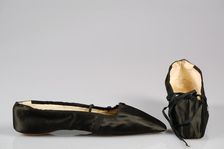Evening slippers, British, 1855-65. Creator: Unknown