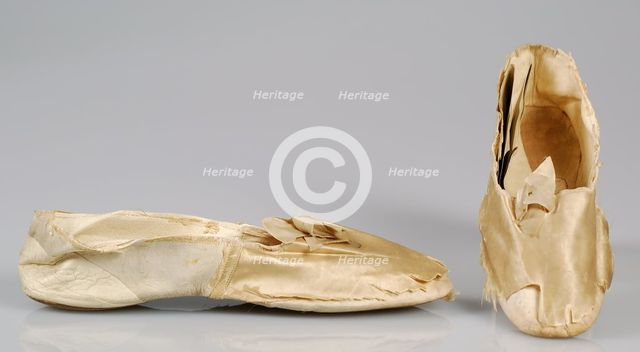 Evening slippers, British, ca. 1815. Creator: Despa.