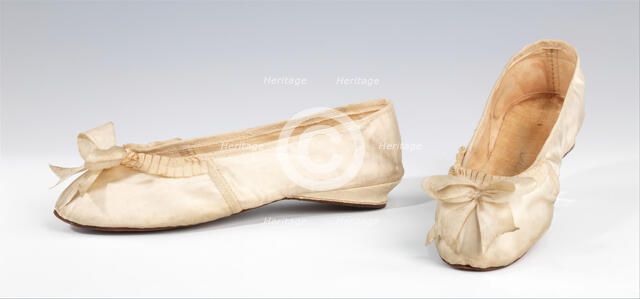 Evening slippers, European, 1805-15. Creator: Unknown.