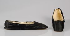 Evening slippers, French, 1845-65. Creator: J Petit