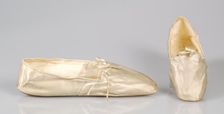 Evening slippers, French, 1845-65. Creator: P Rouillier