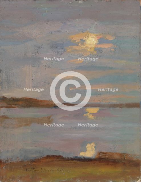 Evening Sun, 1887. Creator: Victor Westerholm.