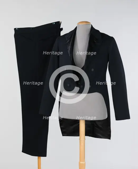 Evening suit, American, ca. 1888. Creator: Unknown.