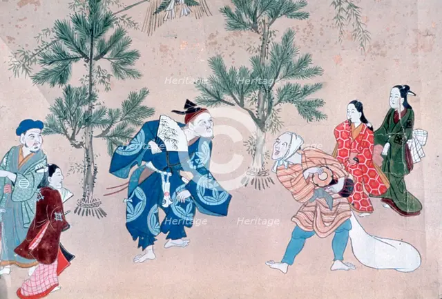 'Events of the Year in the Floating World', 1695-1700. Artist: Furuyama Moroshige