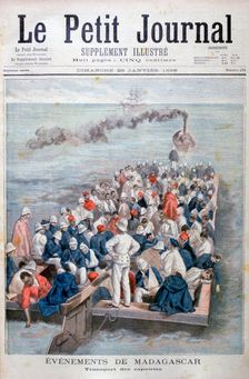 Events in Madagascar: The Repatriation of French troops, 1896. Artist: Oswaldo Tofani