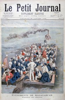Events in Madagascar: The Repatriation of French troops, 1896. Artist: Oswaldo Tofani