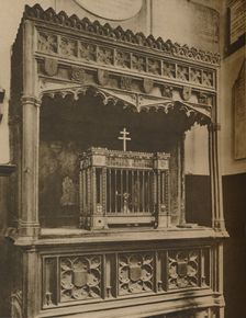 Ever-Burning "Lamp of Maintenance" of "Toc H" in Allhallows, Barking c1935. Creator: Lemere
