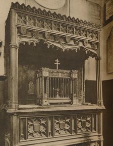 Ever-Burning "Lamp of Maintenance" of "Toc H" in Allhallows, Barking c1935. Creator: Lemere