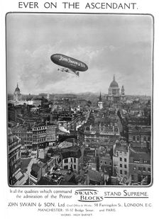 Ever on the Ascendant - John Swain & Son, Ltd. adverrtisement 1909. Creator: Unknown