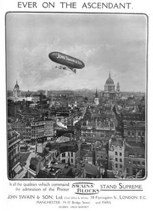 Ever on the Ascendant - John Swain & Son, Ltd. adverrtisement 1909. Creator: Unknown