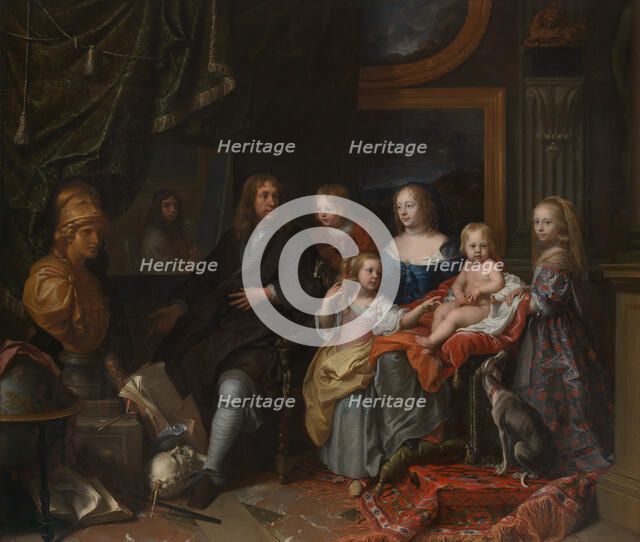 Everhard Jabach (1618-1695) and His Family, ca. 1660. Creator: Charles le Brun.