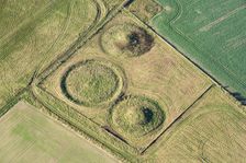 Everleigh Barrows, a Bronze Age round barrow cemetery on West Everleigh Down, Wiltshire, 2017. Creator: Damian Grady