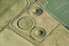 Everleigh Barrows, a Bronze Age round barrow cemetery on West Everleigh Down, Wiltshire, 2017. Creator: Damian Grady