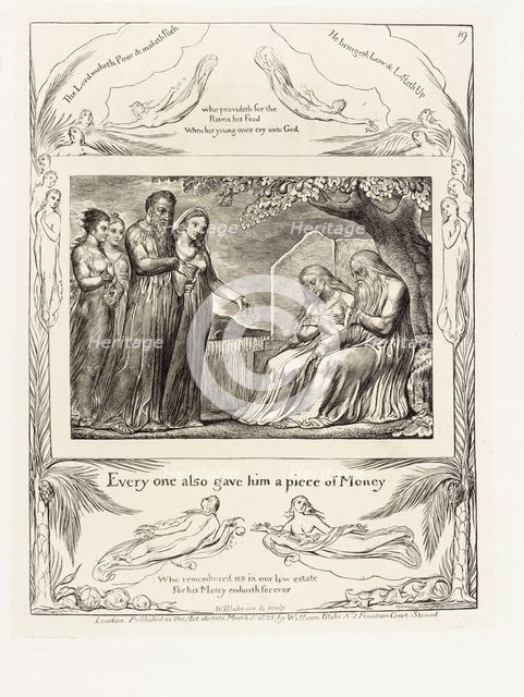 'Every one also gave him a piece of Money', 1825. Creator: William Blake.