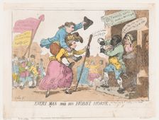 Every Man Has His Hobby Horse, May 1, 1784., May 1, 1784. Creator: Thomas Rowlandson