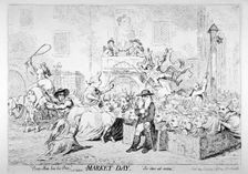 Every man has his price - Sir Rt Walpole, Market day, Sic itur ad astra 1788