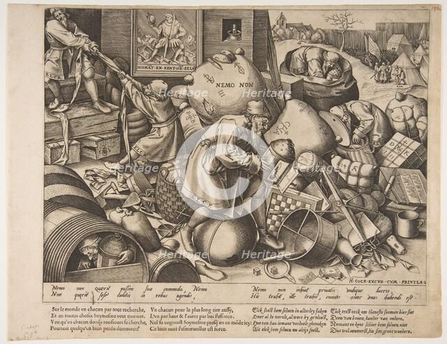 Everyman, ca. 1558. Creator: Pieter van der Heyden.