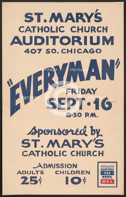 Everyman, Los Angeles, 1938. Creator: Unknown.