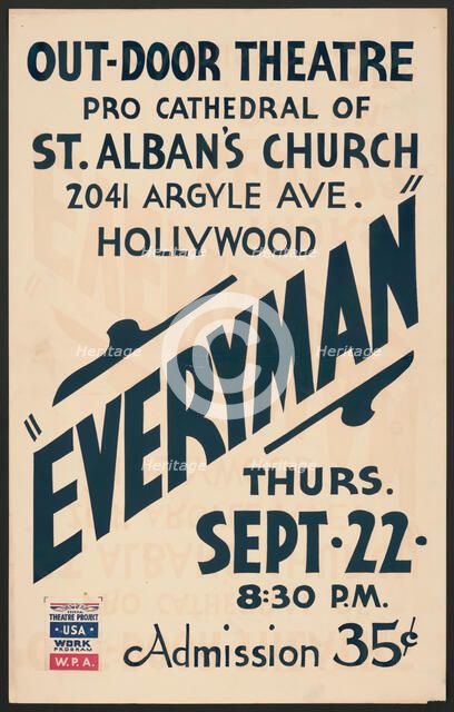 Everyman, Los Angeles, 1938. Creator: Unknown.