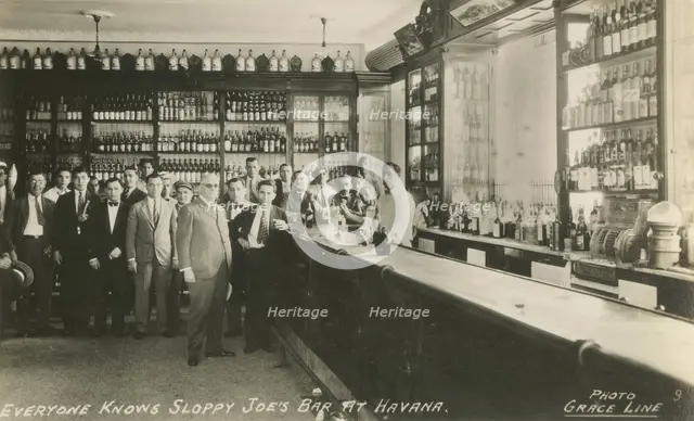 'Everyone Knows Sloppy Joe's Bar at Havana', c1950s. Creator: Grace Line.