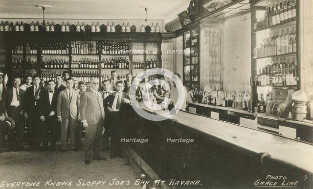 'Everyone Knows Sloppy Joe's Bar at Havana', c1950s. Creator: Grace Line.