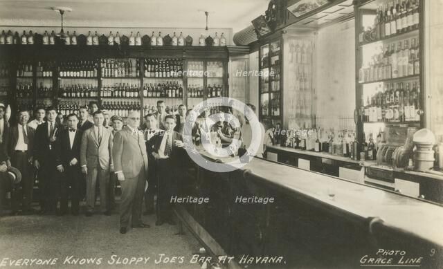 'Everyone Knows Sloppy Joe's Bar at Havana', c1950s. Creator: Grace Line.