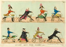 Everyone His Hobby, plate 1, published April 24, 1819. Creator: William Heath