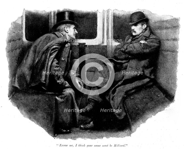Eve's Ransom: "Excuse me, I think your name must be Hilliard", 1895. Creator: George Meisenbach.