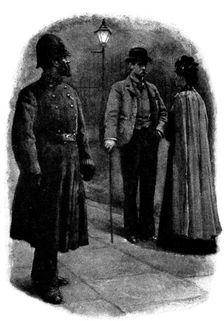 Eve's Ransom...A policeman passing threw a glance at them, 1895. Creator: George Meisenbach