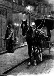 Eve's Ransom...He was about to ring the house-bell when the door opened..., 1895. Creator: George Meisenbach