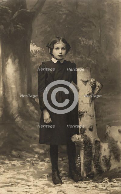 Evgenia Reshetnikova is a high school student, 1914. Creator: S. E. Gorshkov.